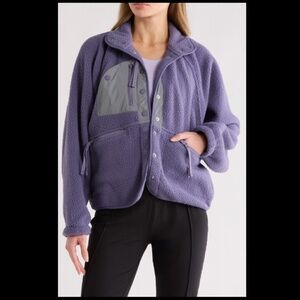 NWOT Free People Movement Hit the Slopes Reflective Fleece Jacket MSRP$168